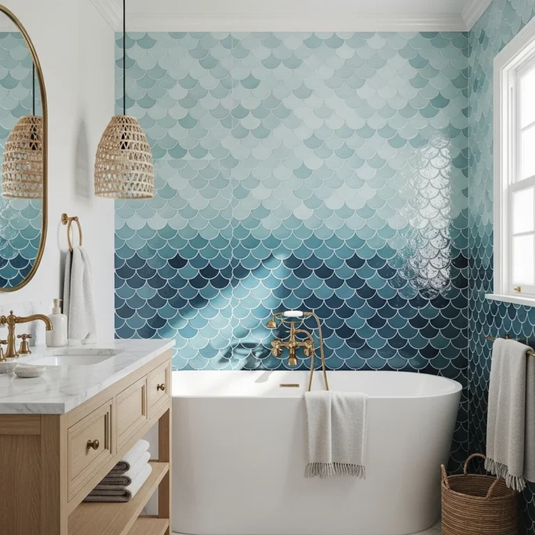 24 Mermaid Tile Bathroom Ideas for Coastal Vibes