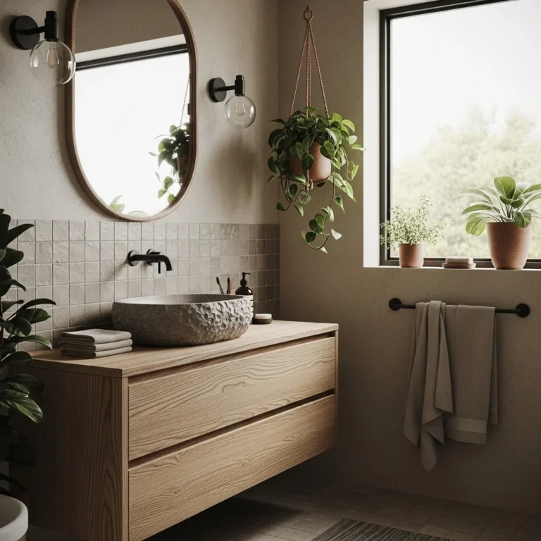 22 Wabi Sabi Bathroom Ideas for Natural Calm
