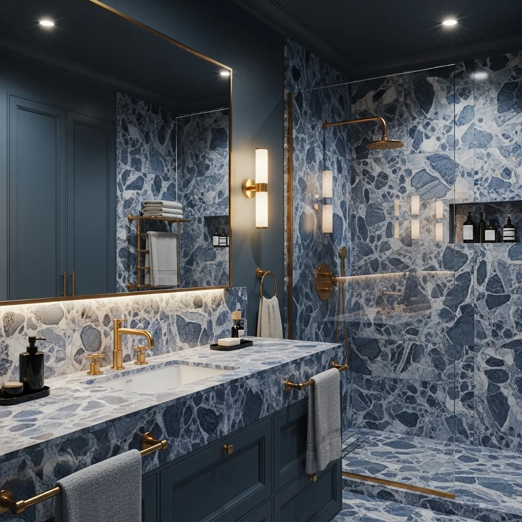 Blue Marble and Stone for Luxury