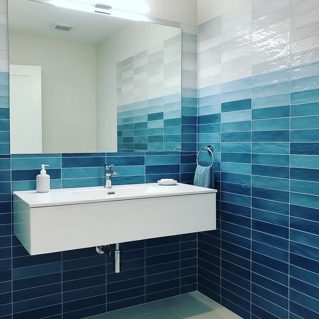 Floor to Ceiling Mermaid Tile Installations