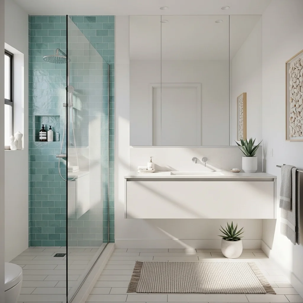 Small Bathroom Mermaid Tile Ideas