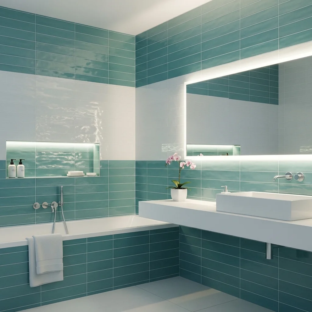 Monochromatic Mermaid Tile Designs