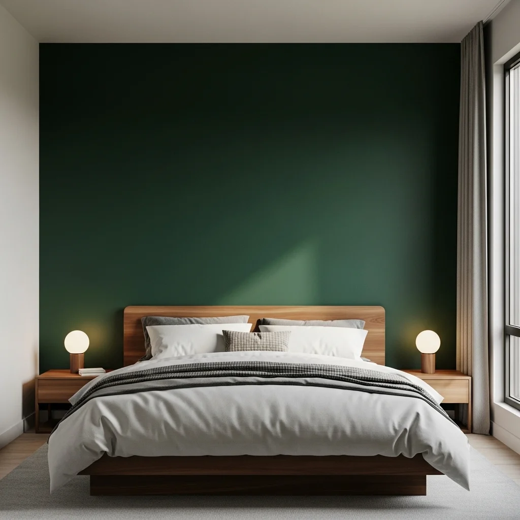 Emerald Green Accent Wall