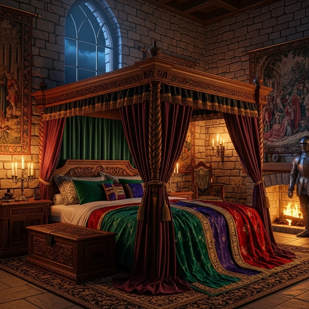 Grand Four Poster Canopy Bed 