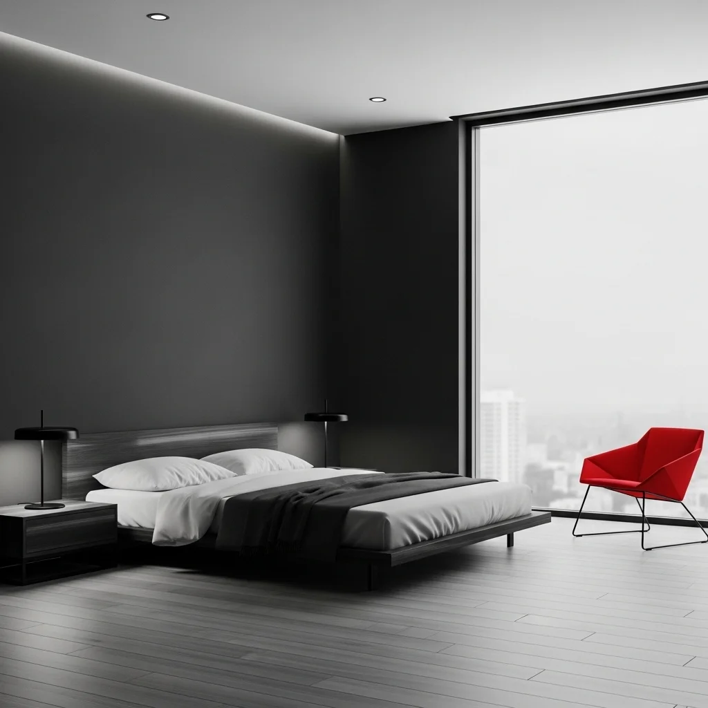  Try Monochrome With One Bright Accent