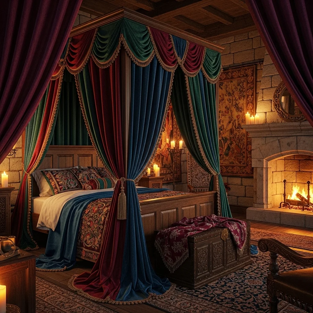 Heavy Drapes and Luxurious Fabrics