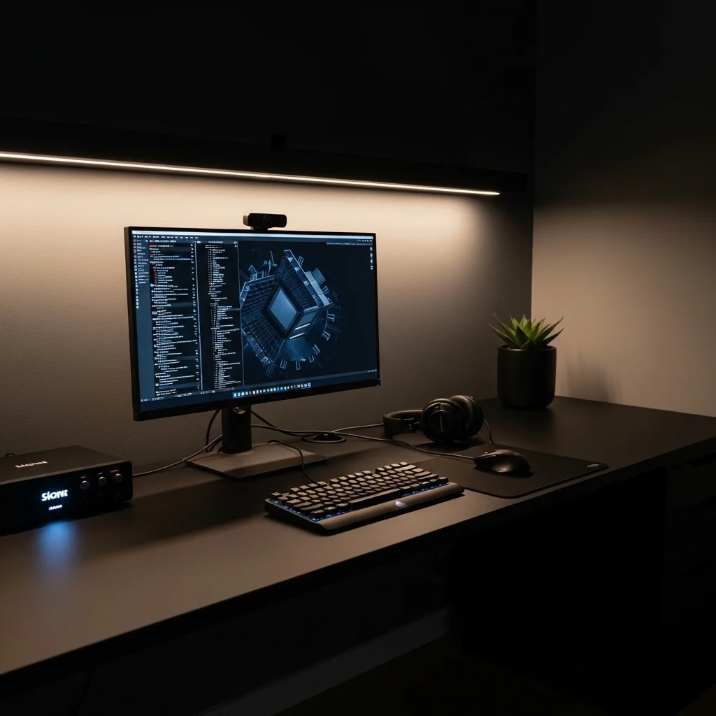 Choose a Sleek Dark Desk