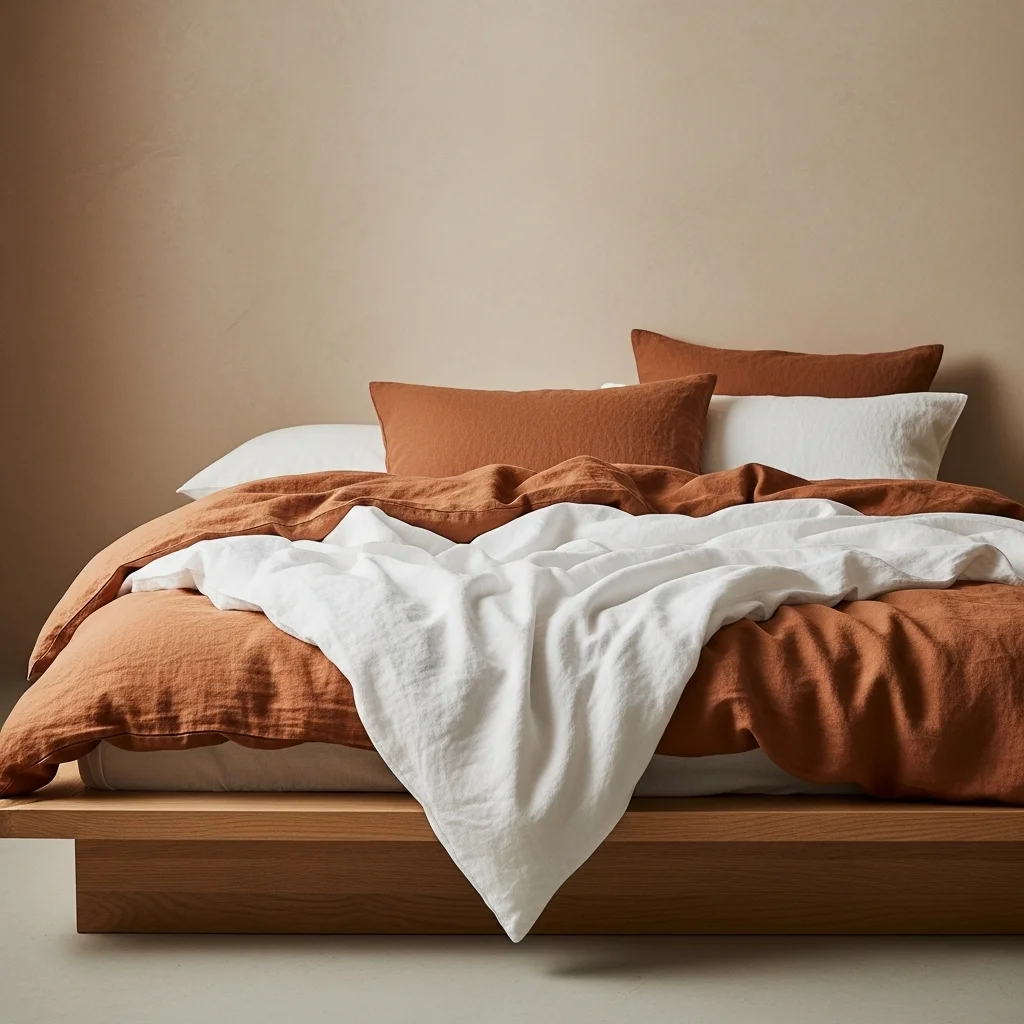  Opt  for Organic Linen Bedding in Muted Tones