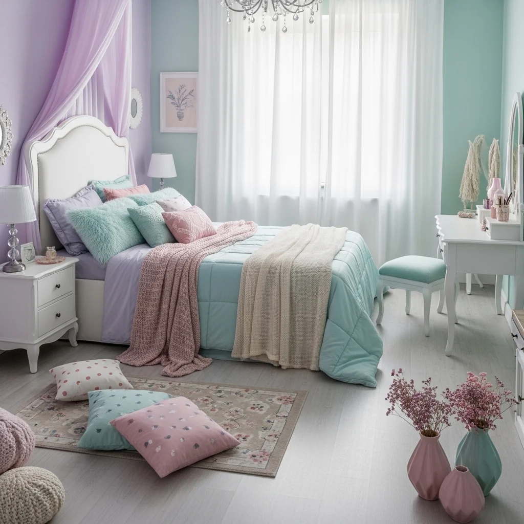 Pastel Dream Bedroom