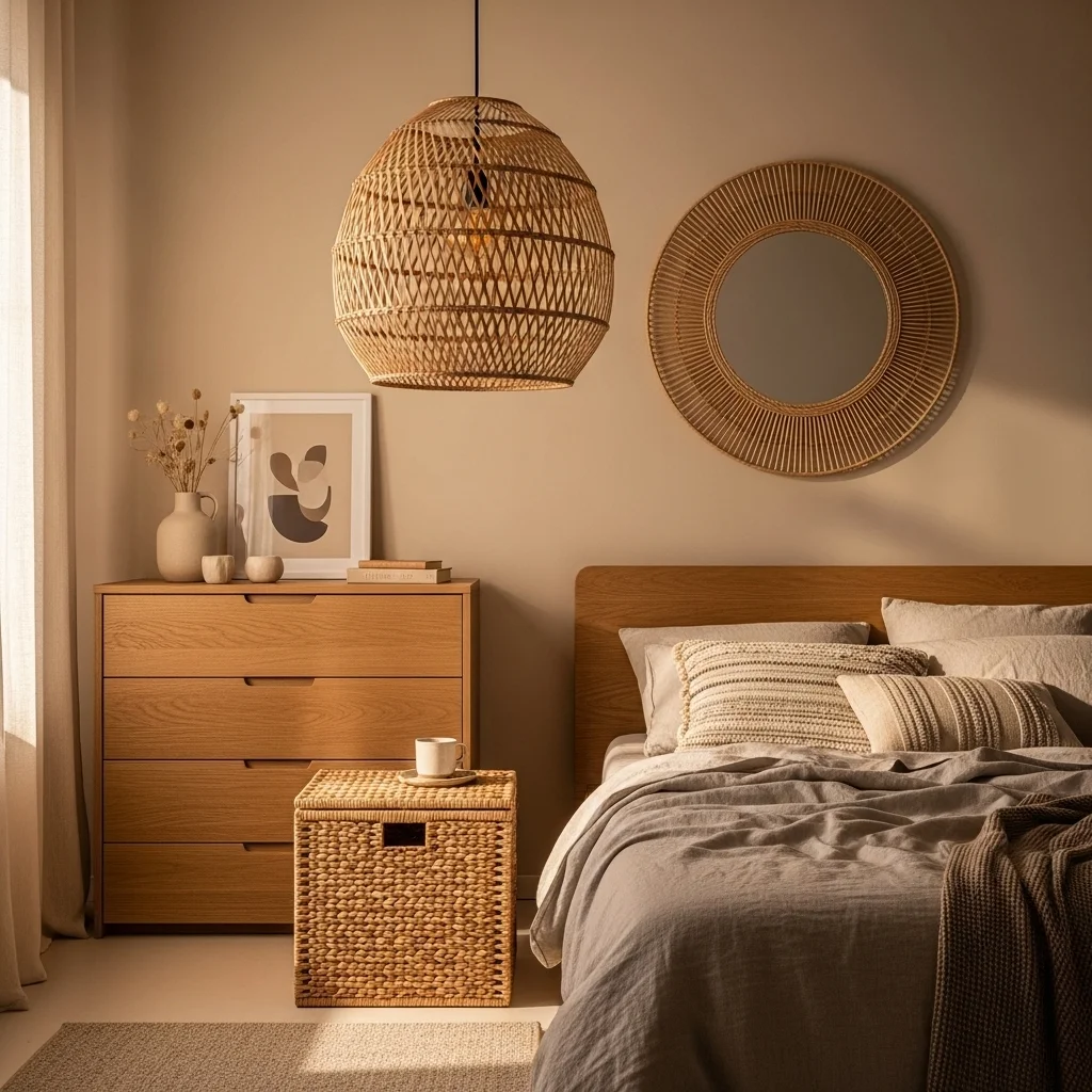 Incorporate Rattan and Wicker Accents