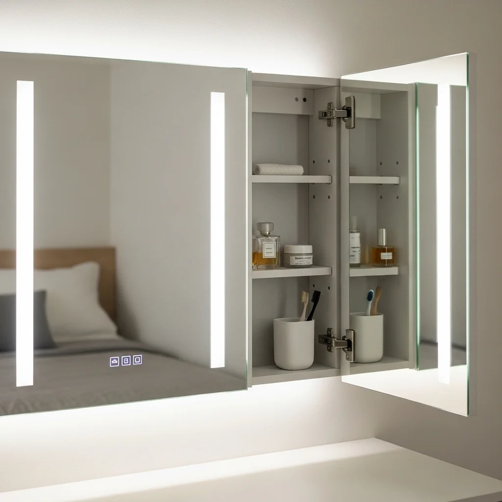 Mirror Cabinet Vanity for Dual Function 