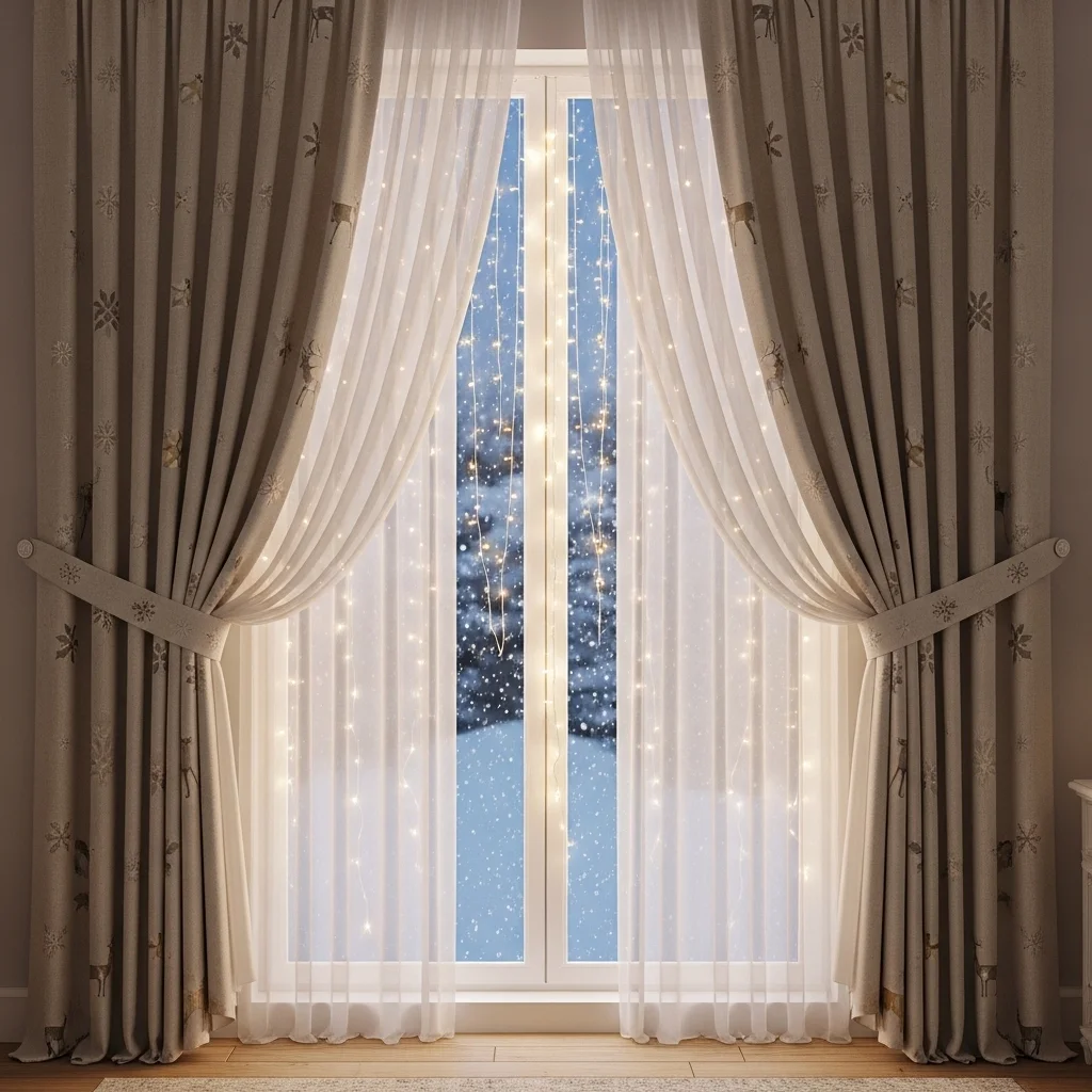 Use Festive Curtains or Window Treatments