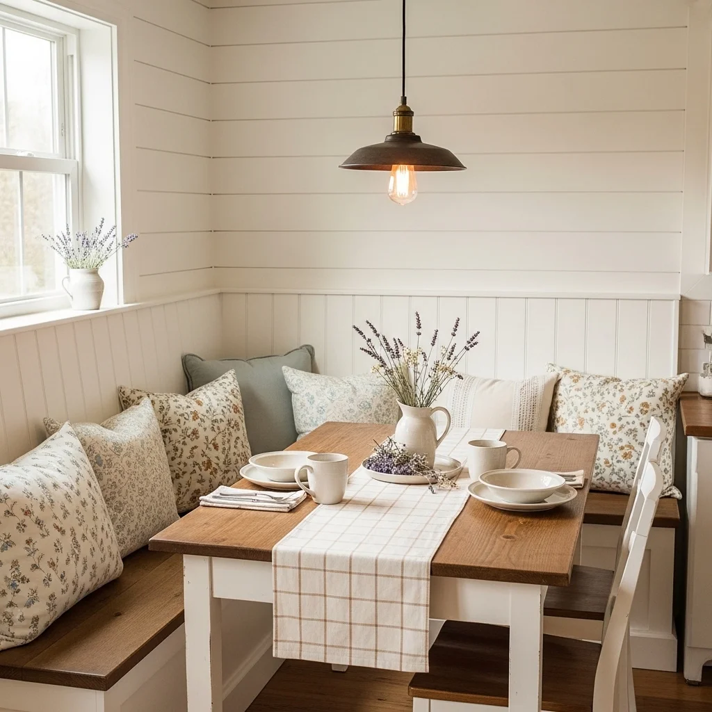 Farmhouse Style Corner Nook 