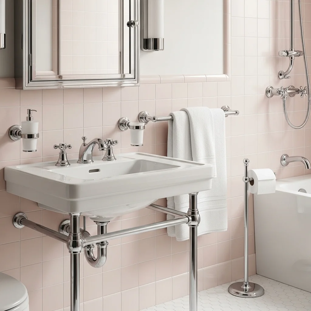 Incorporate Vintage Chrome Hardware Throughout