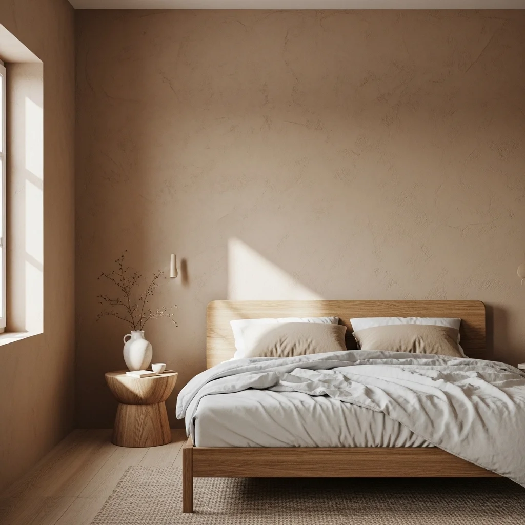 Add Minimalist Wall Art in Earthy Tones