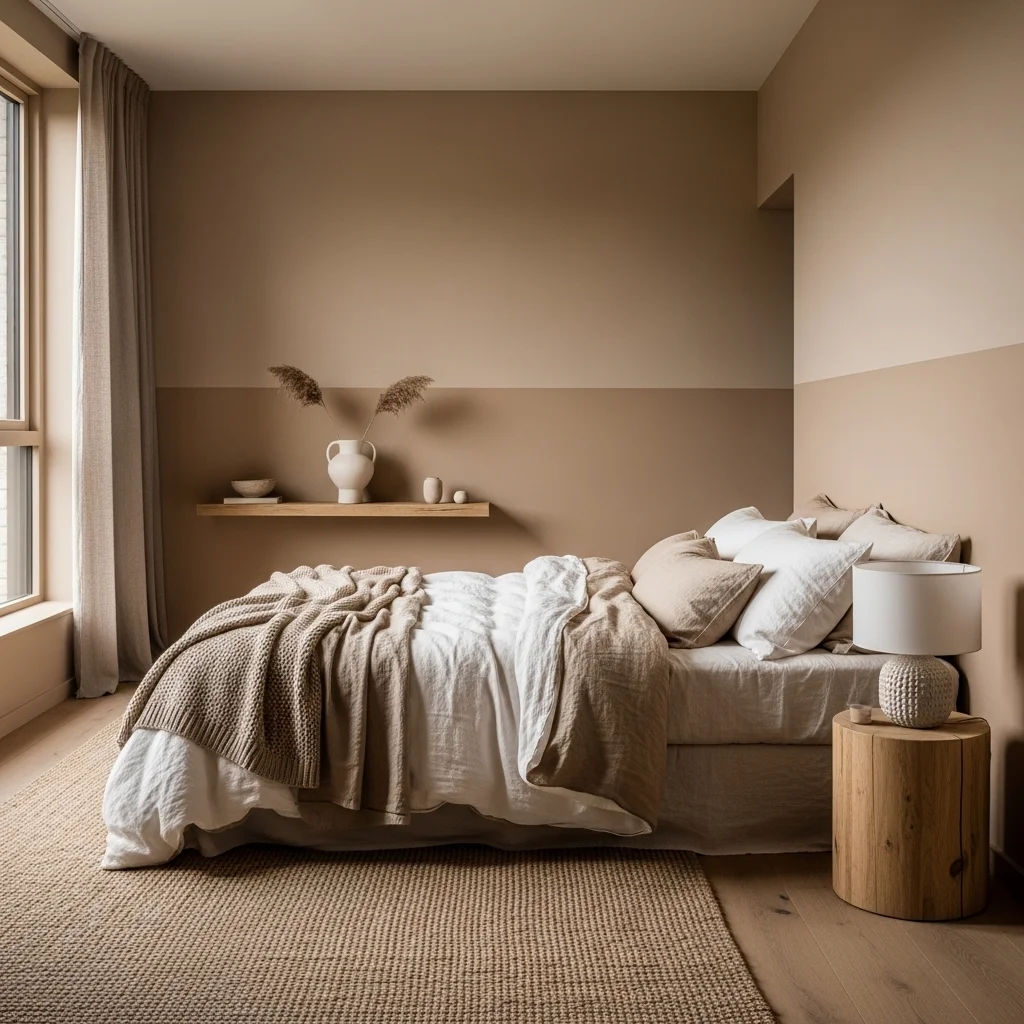 Ground the Space with a Warm Neutral Color Palette