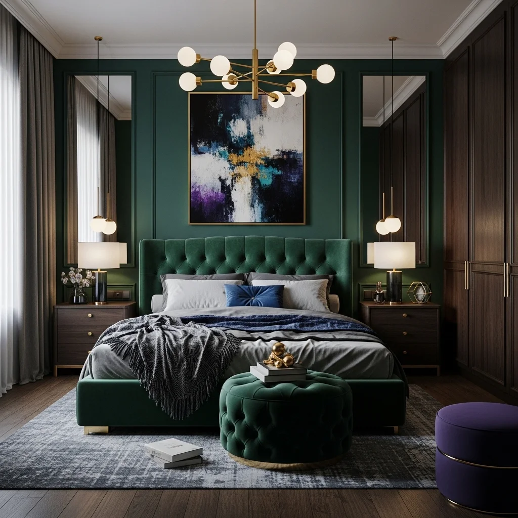 Sapphire Blue for a Calm and Sophisticated Bedroom