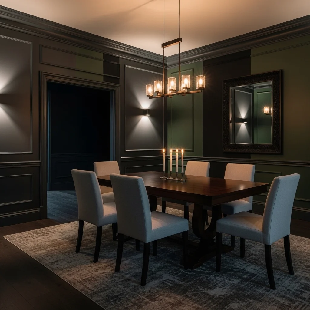 Dark Painted Walls for a Dramatic Foundation