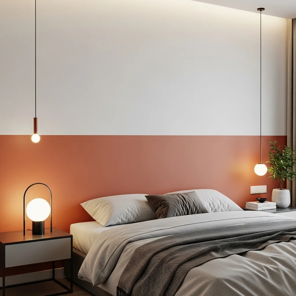 Half Painted Wall Design