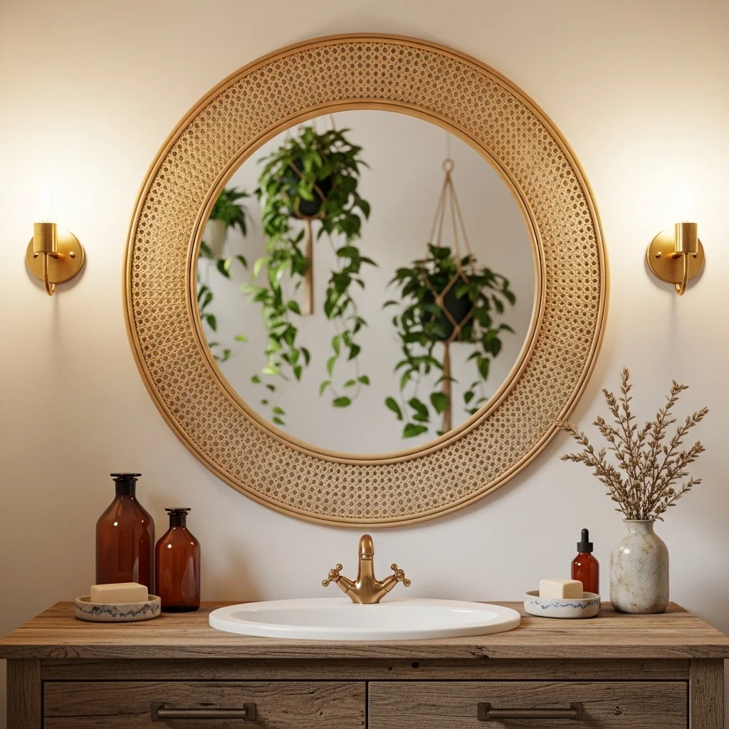 Choose a Rattan or Wooden Framed Mirror