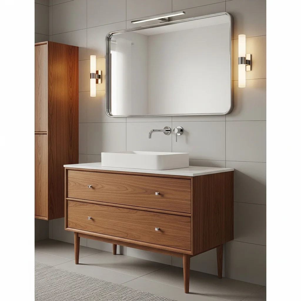Add a Built-In Vanity with Tapered Legs