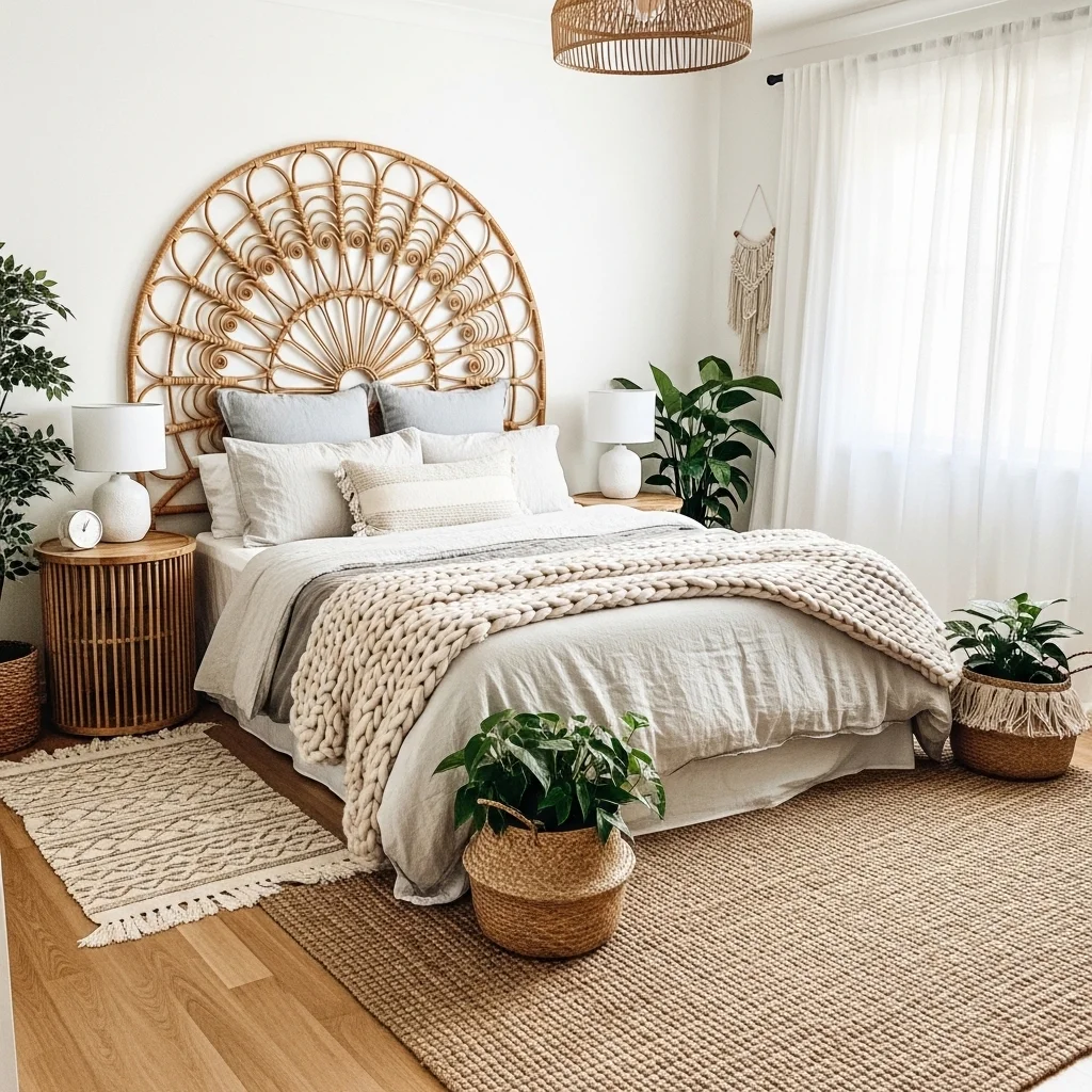 Rattan Headboard