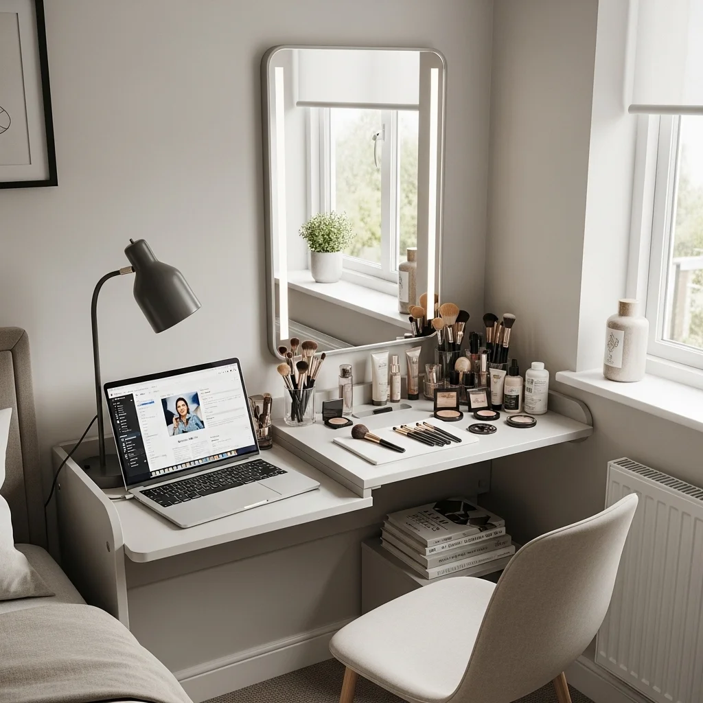 Convertible Desk Vanity Combo 