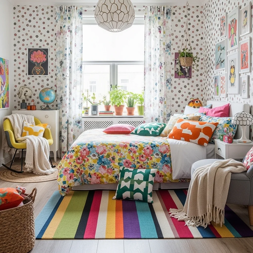 Playful Pattern Bedroom