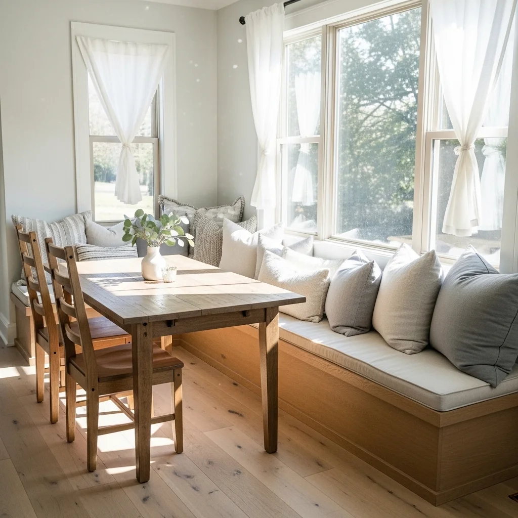 Farmhouse Style Window Bench 
