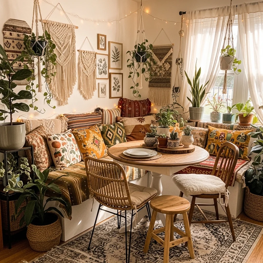 Bohemian Corner Dining Nook 