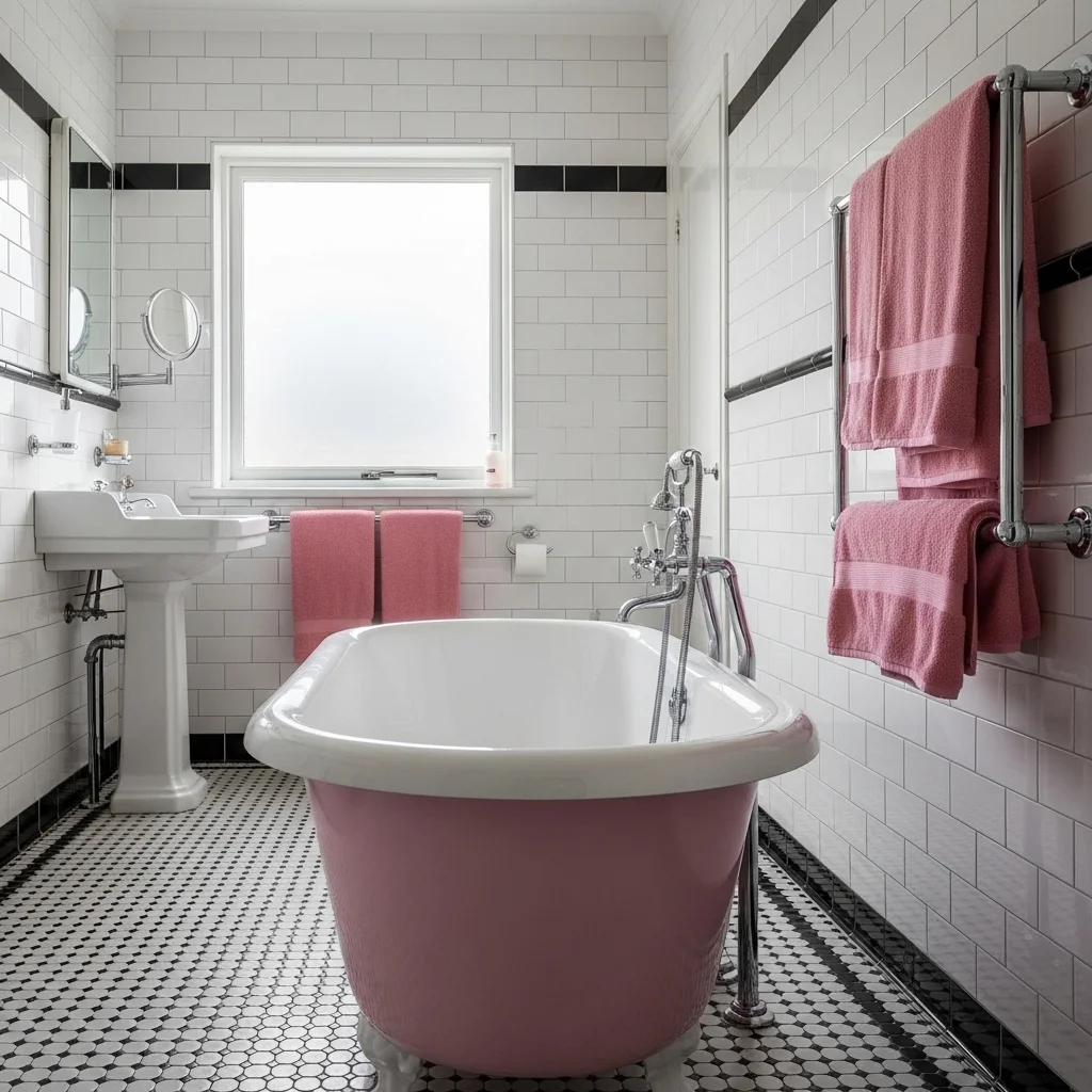 Use a Colored Bathtub as a Statement Piece