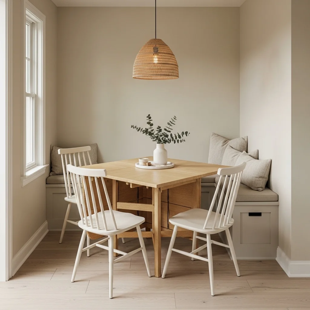 Compact Foldable Table Setup 