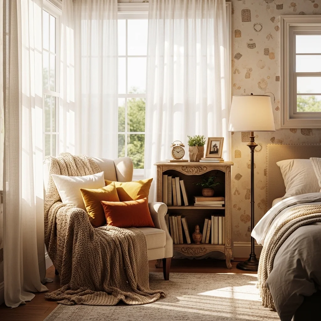Cozy Reading Nook Bedroom
