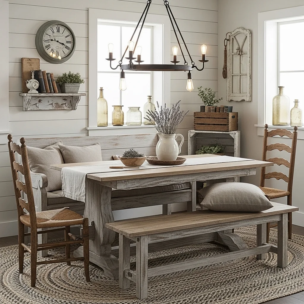 Vintage Inspired Dining Nook 