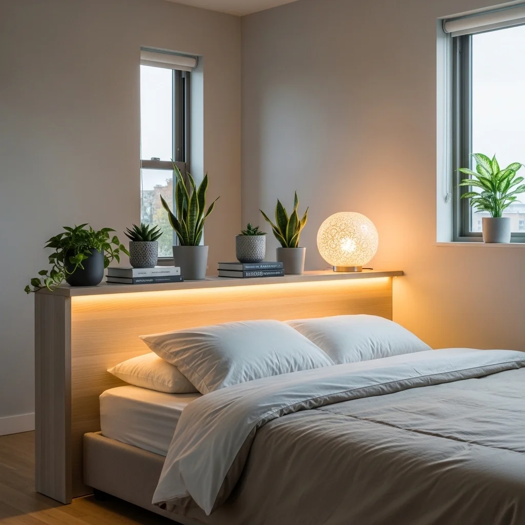 Console Table Behind the Bed