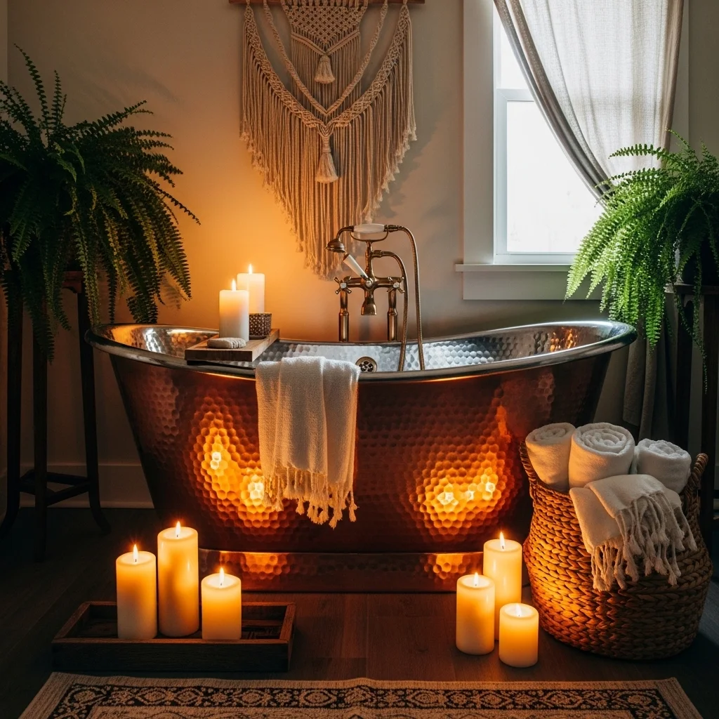 Add a Freestanding Clawfoot or Copper Bathtub