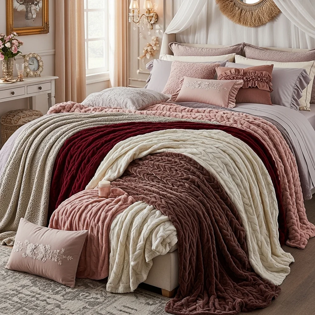 Luxe Throws and Blankets