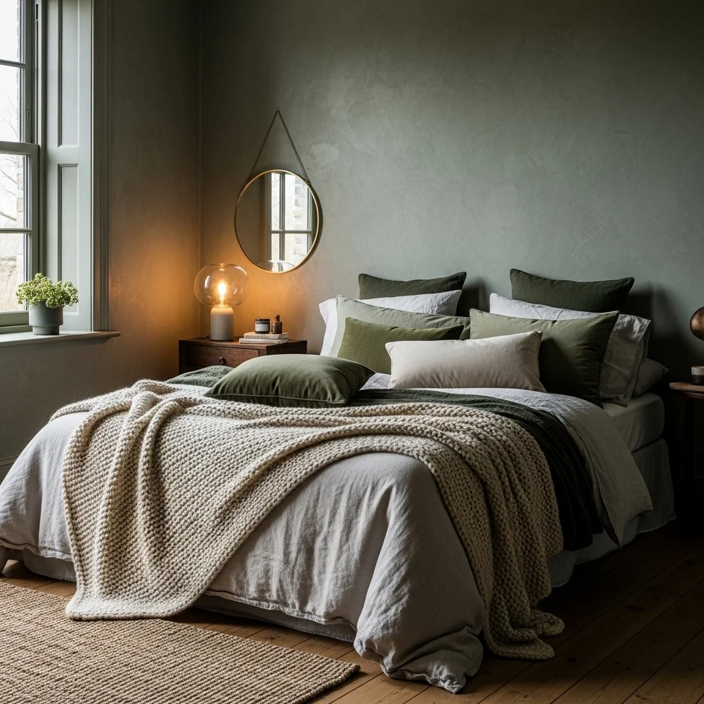 Textured Sage Green Decor