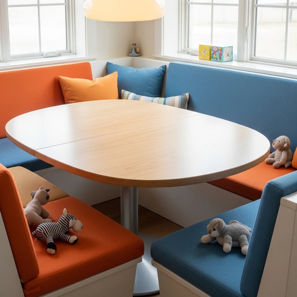 Kid-Friendly Corner Dining Nook 