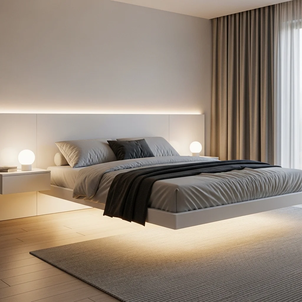 Under Bed Lighting for a Subtle Glow