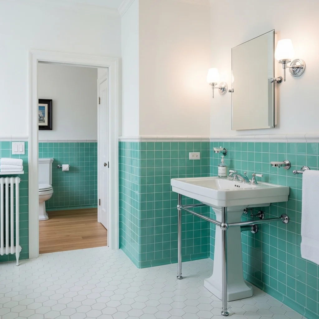 Use Wainscoting with a Two-Tone Wall Treatment