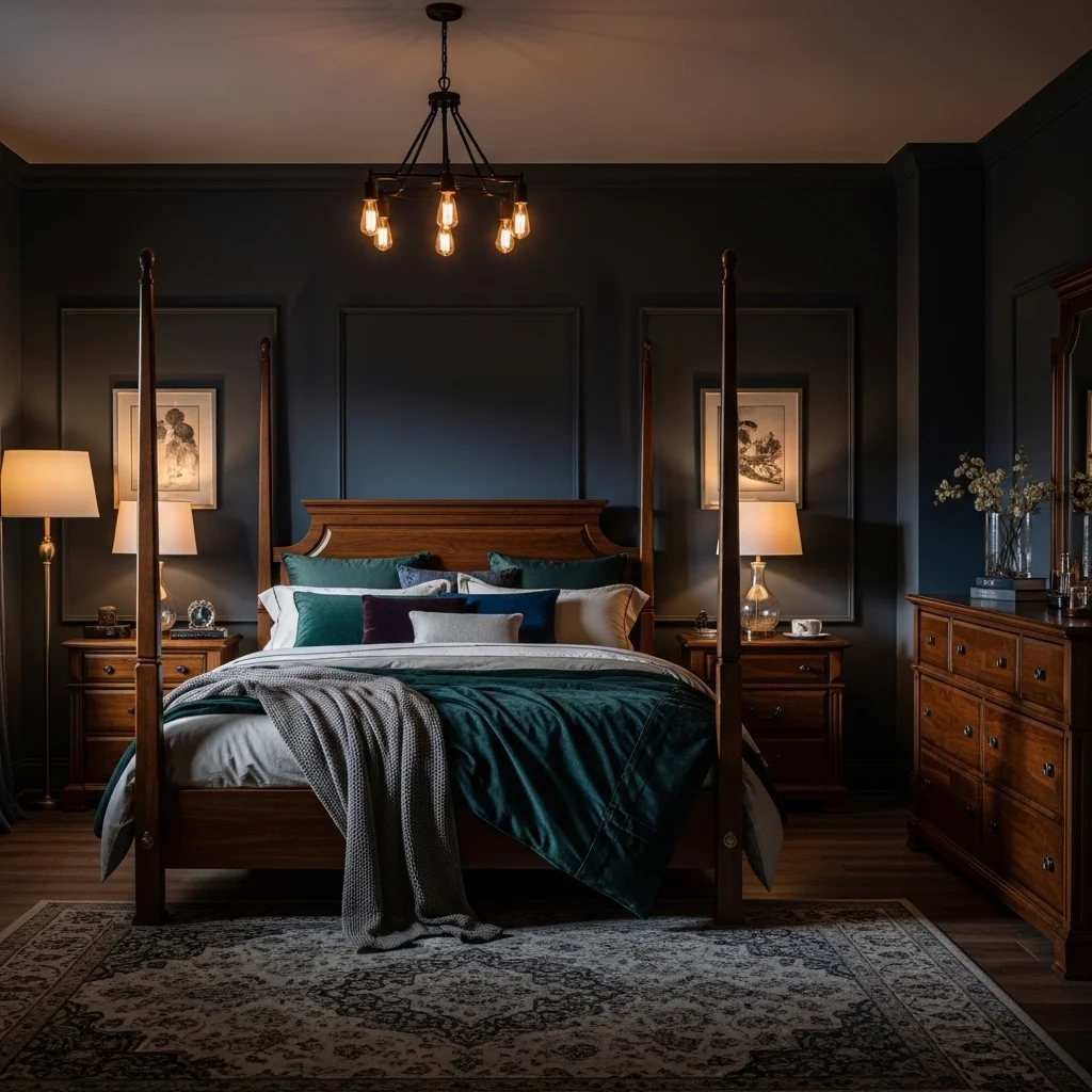 Use Dark Wood Furniture