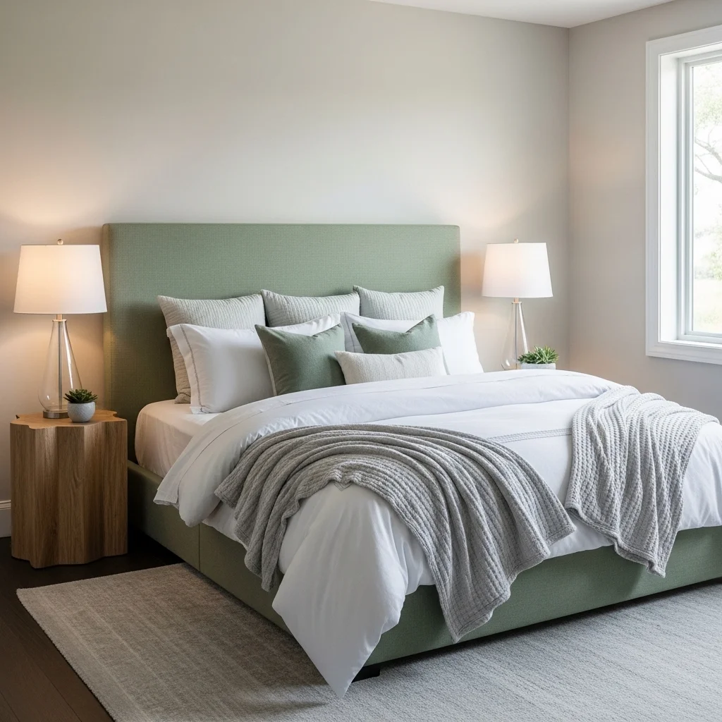 Sage Green Headboard