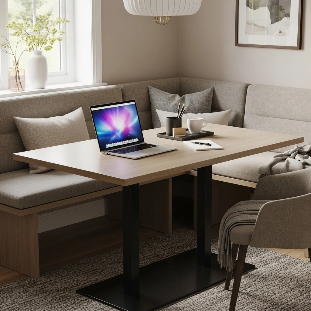 Multifunctional Nook That Works as a Home Office 