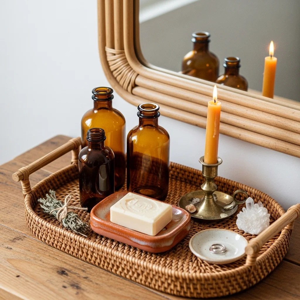  Style the Vanity Top as a Curated Display

