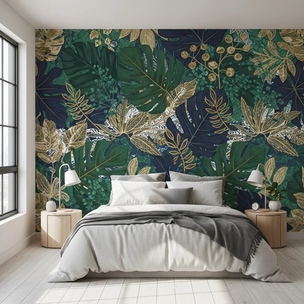 Wallpaper Behind the Bed