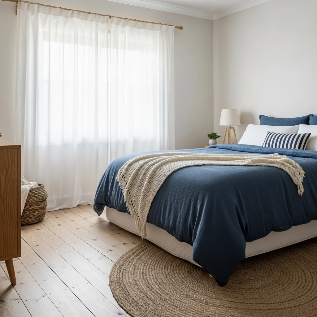  Blue and White Striped Details