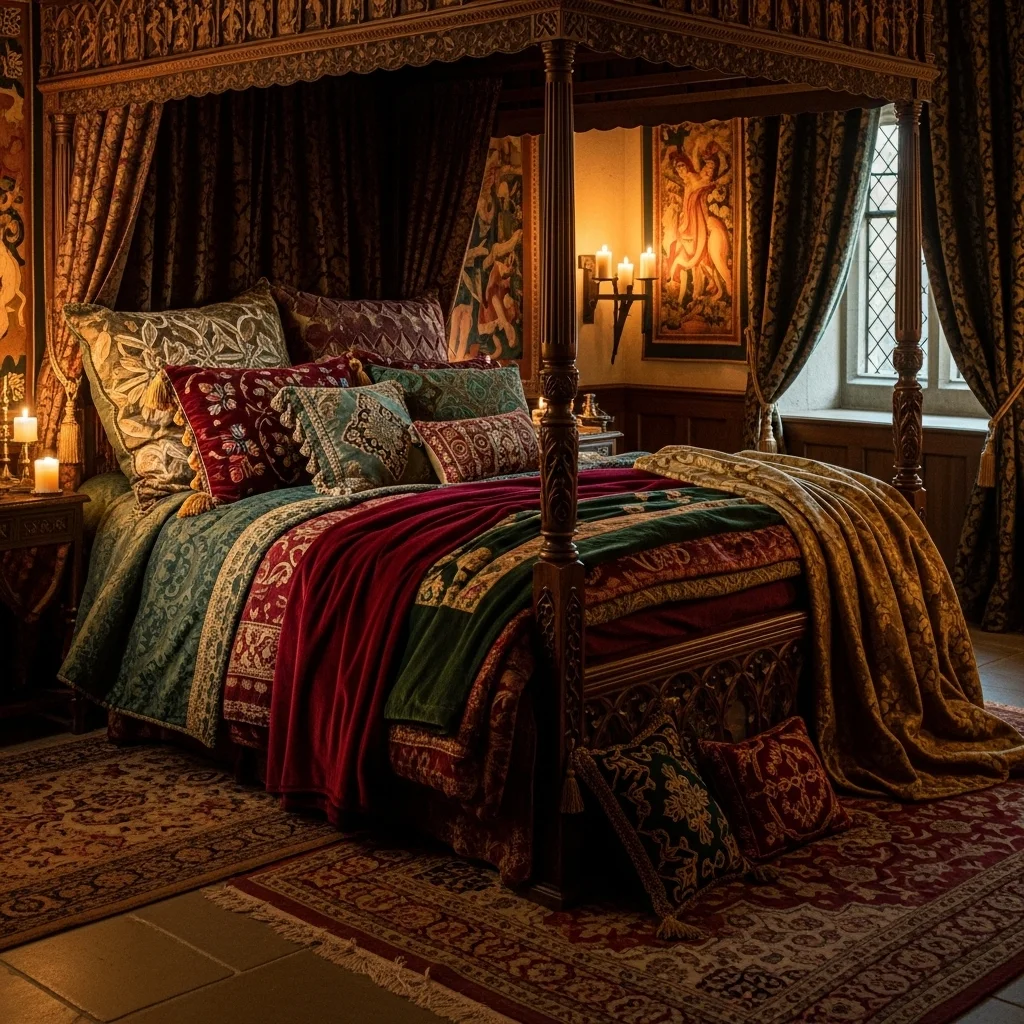 Layered Bedding for Royal Comfort