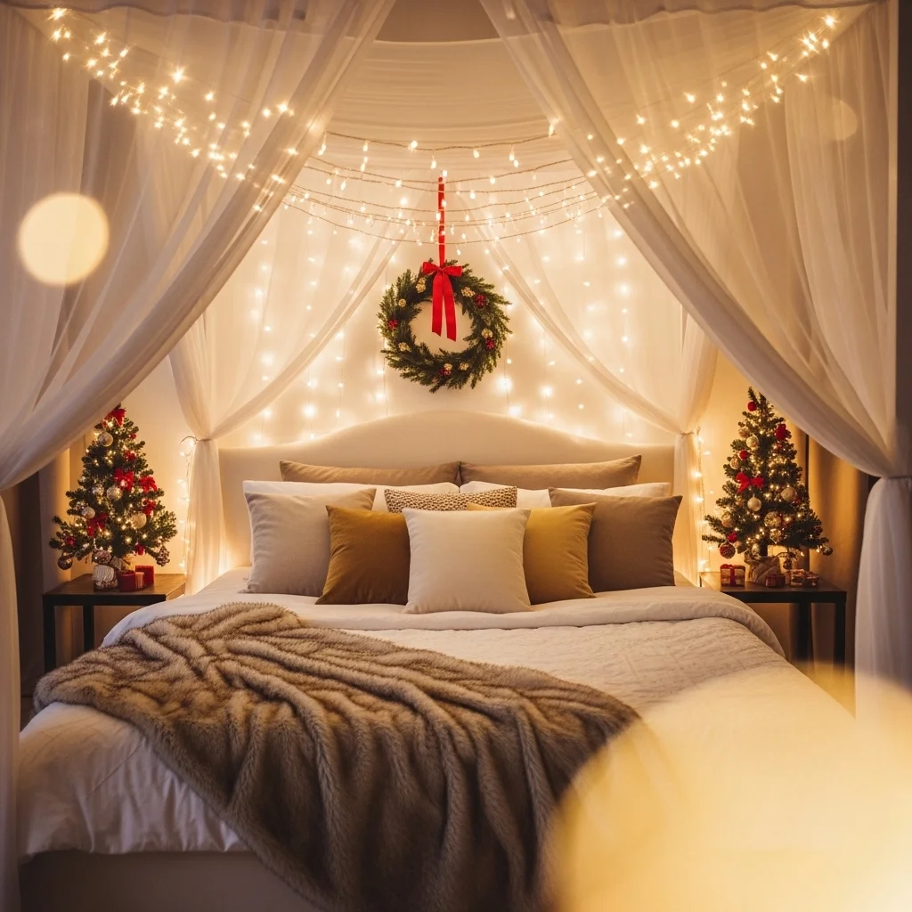 Add a Canopy or Draped Fabric