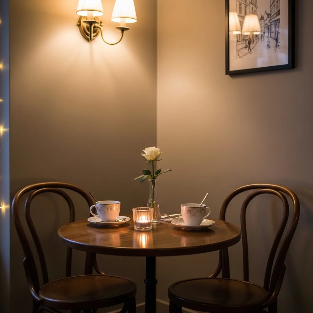 Bistro Table Corner for Two 